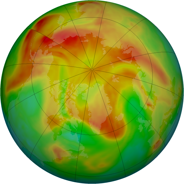 Arctic ozone map for 24 April 2006